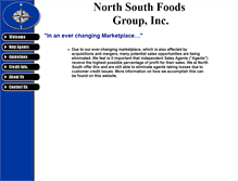 Tablet Screenshot of northsouthfoods.com